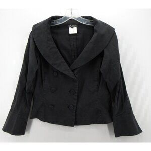 Noriko Maeda Blazer 40 Foxey Japan Silk Jacket Double Breasted Small